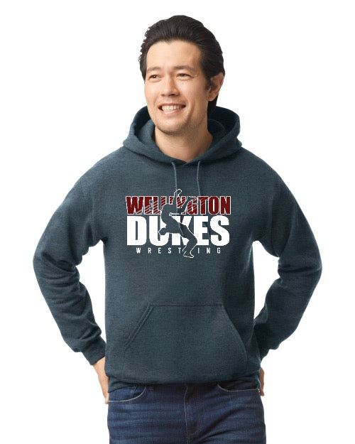 Charcoal Dukes Wrestling Hoodie