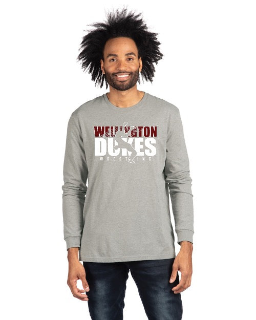 Gray Dukes Wrestling Long Sleeve T-Shirt