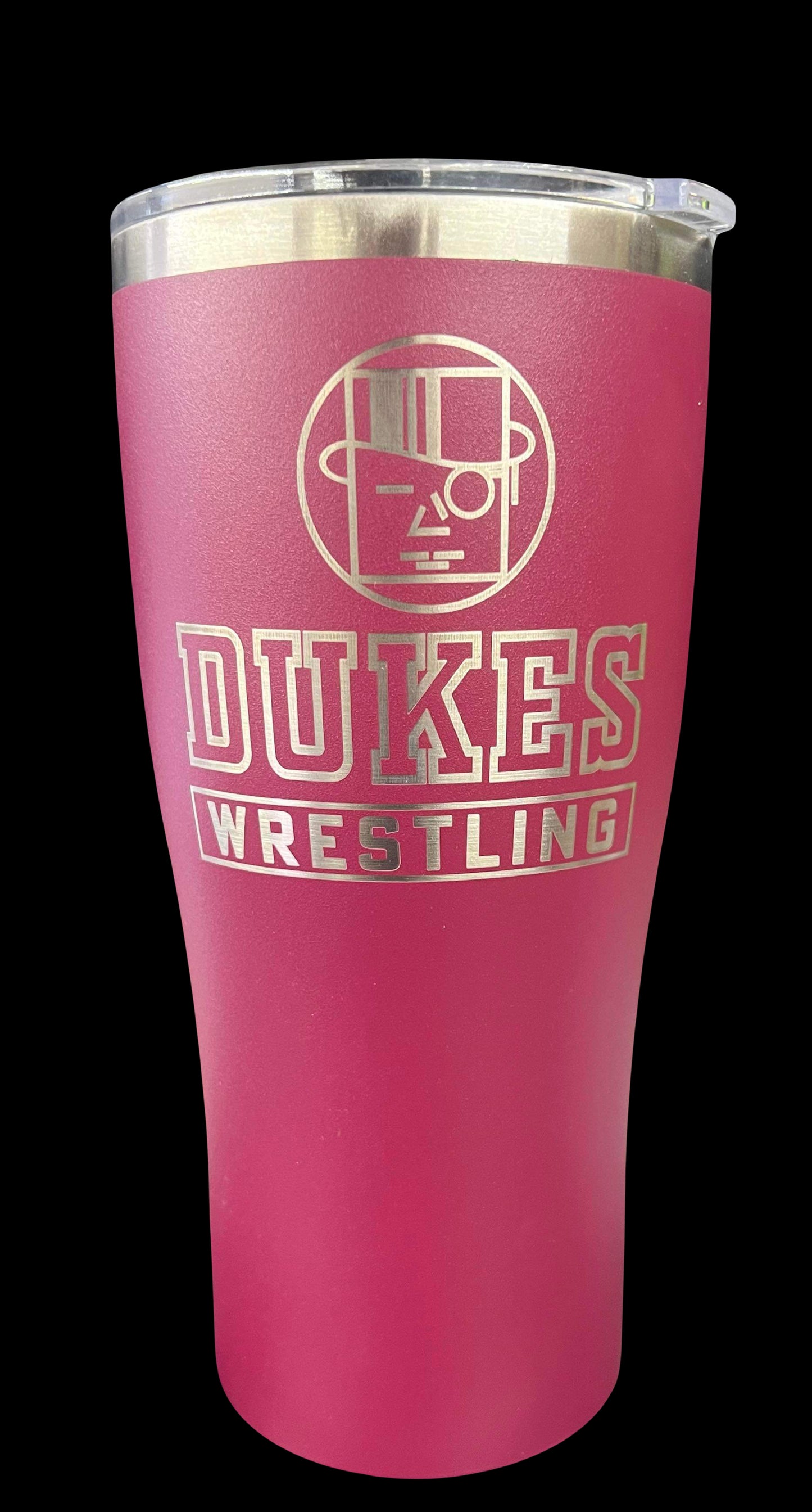 Maroon Wellington Wrestling Engraved Tumbler